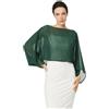 BEAUTELICATE Chiffon Bolero con Manica Pipistrello Donna Scialle Stole Trasparente Estiva per Sposa Matrimonio Cerimonia