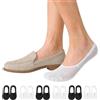 AAFGVC Vessa Invisible Socks 6 Pairs in Cotton Non-Slip 6-12 | Set da 6 Paia Invisibili in Cotone, Taglio Basso per Scarpe Casual e Basse