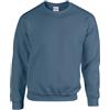 GILDAN 50/50 Adult Crewneck Sweat-Felpa Uomo Blue (Indigo Blue) Large