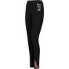 Emporio Armani Leggings Donna EA7 6YTP85 TJ01Z, Pantacollant Pantaloni Sportivi Elasticizzati (Nero/Logo Oro Rosa, S)