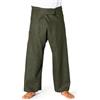 PANASIAM Pantaloni da Pescatore Thai - Pantaloni a Portafoglio in Canapa | Per donna & uomo, pantaloni yoga & arti marziali, vita regolabile, tecnica a portafoglio, tinta unita