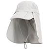 WANYING Unisex Cappello Safari Cappello da Sole con Protezione del Collo Anti UV Berretto di Baseball per Accamparsi All'aperto - Grigio Chiaro