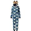 Beokeuioe Pagliaccetto di Natale Onesie per Famiglie Accogliente con Cappuccio e Chiusura Lampo Pigiama di Natale Completo da Donna e Uomo Jumpsuit di Natale per Coppie Completo da Casa, XL
