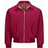 JM CLOTHING Marcus Harrington Giacca uomo adulto unisex donna vintage classico retrò bomber tartan fodera cappotto wiggly moda, vino, S