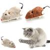 Fliyeong - Giocattolo divertente a forma di topo per cani e gatti, giocattolo in peluche per animali domestici, si muove con un meccanismo a molla, colore casuale, comodo e pratico