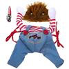 MEMOFYND 1 pezzo di abbigliamento per cani mortali, 1 parrucca, costume di Halloween per animali domestici, gioco di ruolo per cani, divertente abbigliamento per animali domestici