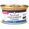 Generico Umido Gatto Unicamente Alimento completo per gatti adulti di tutte le taglie,gusto Tonno,senza cereali,senza conservanti | 12 lattine da 85 grammi l'una.