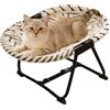 Generico Rialzato Cani | Brandina Portatile Pieghevole Antiscivolo | Amaca Traspirante 57x41x26cm | Cuccia Sopraelevata | Animali Domestici Gatti Cuccioli Riposo Sonno Campeggio Esterno