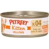 Generico Petreet Vellutata Kitten Pollo con Latte di Capra per Gattini, 48 lattine da 60 g, Alimento completo