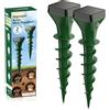 Dufuso Dissuasori per Talpe 2 Pezzi, Dissuasore per Topi, Repellente per Topi, Scaccia Talpe per Scoiattoli di Terra, Serpenti, Visoni, IP65 Impermeabile, Verde