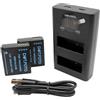 Dot.Foto DMW-BLE9, DMW-BLE9E, DMW-BLG10, DMW-BLG10E Premium 1025mAh Batteria (x2) & Doppio Caricabatterie USB per Panasonic DC-TZ99, DC-TZ90 DMC-TZ100 DMC-GX7 DMC-TZ80 DC-LX100 II, DMC-GF6 DMC-GX80