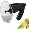 CSYQPDMBDL Microfono Direzionale Parabolico, Dispositivo mobile bionico con orecchio parabolico for la raccolta del suono, amplificatore sonoro monoculare 8X, for l'ascolto degli uccelli a lunga distanza