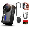 SJCAM C110plus 4K 64GB fotocamera corpo indossabile con stabilizzazione giroscopica a 6 assi, telecamera POV FOV 170 °, impermeabile subacquea 30 m, supporto magnetico per equitazione, vlog, viaggi