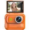 Introti Action Camera Panoramica Compatta Anti-Shake WiFi Mini Fotocamera Sportiva 2 Pollici Flip Screen con Tracolla Magnetica per Scatti in Prima Persona