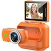 Introti Action Camera Panoramica Compatta Anti-Shake WiFi Mini Fotocamera Sportiva 2 Pollici Flip Screen con Tracolla Magnetica per Scatti in Prima Persona
