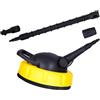 Sillar Lavasuperfici rotante 280 mm per idropulitrici, giallo, 160 bar | Compatibile con Kärcher K2-K7, Lavor e Parkside; portata 600 l/h, acqua fino a 60 °C, lancia da 400 mm e adattatori inclusi