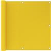 vidaXL Balkonscherm 90x500 cm HDPE geel