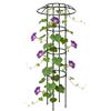 Krmoau Griglia da Giardino per Piante Rampicanti | Supporto Decorativo Verticale Antiruggine Stabile per Piante Rampicanti | Graticcio a Fungo con Cima Fiorita,Per Vite Rosa Clematide Ortaggi Pitaya