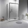 Auria Box Doccia Angolare 70x120 cm - Cabina Doccia con Lato Fisso Trasparente, Temperato 6mm e Anticalcare, Porta Scorrevole, Profilo Cromato e Chiusura Magnetica - Facile da Installare e Pulire
