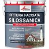 ARCANE INDUSTRIES Pittura Facciata Silossanica Idrorepellente 10 L Rosso | Idrorepellente, Lascia Respirare il Supporto, Lavabile, Alto Potere Coprente, Resiste ai UV - Arcane Industries