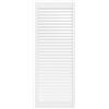 vidaXL Kastdeur met lamellen 99,3x39,4 cm massief grenenhout wit