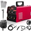Victoam Soudeuse MIG sans gaz, 220 V 200 A, machine de soudage inverseur MIG/ARC/TIG 3 en 1 avec affichage LED numérique (220Amp)