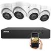 ANNKE H500 5 MP PoE Telecamera di Sorveglianza Set 6 MP 8CH NVR+ 4 X 5 MP PoE IP Camera con Visione Notturna EXIR, H.265 + Registrazione video, compatibile con Alexa, IP67 Impermeabile, registrazione