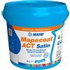 MAPEI Mapecoat Act Satin Smalto Murale Lavabile per Interni, Bianco, Finitura Satinata, Protezione Antimuffa e Antibatterica, Acrilico, Confezioni da 4L (4 Litri)