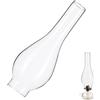 ERINGOGO Vetro Lampada a Petrolio, Paralume in Vetro per Lampada ad Olio, Sostituzione Antivento e Resistente al Calore, Stile Retrò per Uso Versatile