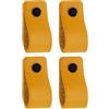 Brute Strength - Maniglie in pelle - 12,5 x 2,5 cm - Giallo - 4 pezzi