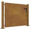 vidaXL Cancello da giardino 100x75 cm in acciaio Corten