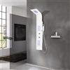 vidaXL Pannello Doccia in Alluminio 20x44x130 cm Bianco