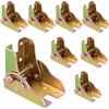 SYUTBOU 8 cerniere pieghevoli da 46 x 65 x 58 mm, con blocco, cerniere pieghevoli a 90 gradi, cerniere pieghevoli per tavoli pieghevoli, supporti di supporto