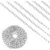 Volumoon Catena in Acciaio Inossidabile 304 Robuste, 8 M Catena a Maglie in Acciaio Saldato per Recinzione Sospesa, Catena Acciaio inox, Catena Oscillante, Carico Massimo 10 kg(1,2mm)