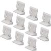 Gedotec H10378 - Supporti per mensole da cucina, in plastica, diametro foro 5 mm, in plastica, colore: bianco, 50 pezzi