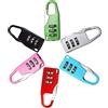 XLKJ 6 Pezzi Lucchetto A Combinazione,Colore Lucchetto a Codice Mini Lucchetto a Codice Adatto per Cassette Degli Attrezzi, Valigie, Armadietti, ecc