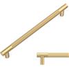 Amerdeco 10 Pezzi Maniglie Oro Champagne per Mobili da Cucina, Distanza Fori 192mm, Maniglie per Armadietti e Cassetti, UK0040