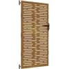 vidaXL Cancello da giardino 85x200 cm in acciaio Corten design quadrato