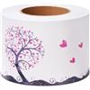 VisitRyl Carta Bordi Adesiva Per Parete Decorazione Autoadesiva Rimovibile Per Cucina Bagno Piastrelle Adesivo Per Pareti Autoadesiva L'albero dell'amore 10 cm x 500 cm