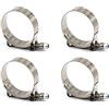 Zerniple Morsetto per tubo flessibile in acciaio inox 304, 35-40 mm, 4 pezzi