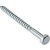 Forgefix Bargainscrews - Confezione da 10 viti tirafondo per legno, testa esagonale 6mm x 70mm