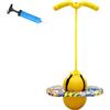 BOFITENG Pogo - Palla per saltare con impugnatura, per adulti, capacità di carico di 100 kg, per allenamento dell'equilibrio, sport, perdita di peso e bruciare i grassi (giallo)