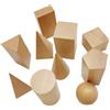 SKISUNO Giocattolo da Costruzione in Legno 10 Pezzi Blocchi Geometriche per Bambini, Gioco Educativo Creativo e Cognitivo per Back To School Party