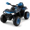 Garvee Quad Elettrico per Bambini 12V, Telecomando, Doppio Motore, Blu