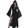 FIESTAS GUIRCA Generique - Costume sacerdotessa cupo nero donna Halloween
