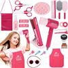 TAVADA Set Parrucchiera Bambina,Gioco Parrucchieri per Bambini,25 Pezzi Kit di Bellezza e Parrucchiere per Bambini con Asciugacapelli,Arricciacapelli e Altri Accessori,Regalo Bambina 3 4 5 6 7 Anni