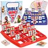 Qidures Gioco Da Tavolo Indovina Chi Sei - Indovina La Bibbia Chi Sono Giochi Da Tavolo, Gioco Da Tavola Degli Indovinelli, Classici 24 Personaggi Sacri Con Storie Di Vita E Carte Con Versi, GiocoDi Società