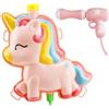 Greensen Zaino Pistola Ad Acqua, Lancia Acqua Grande Capacità con Tappo in Gomma per il Riempimento e Cinture Regolabili, per Bambini Giochi D' (Pistola ad per zaino con unicorno rosa)