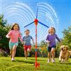 QIANAI Spruzzatore Acqua Bambini, Giochi d'Acqua per Bambini da Giardino 360° con 54 Getti Rotanti, Giochi Acqua Giardino per Estate, Irrigatore da Prato con Picchetto, Gioco d'Acqua Esterno