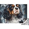 KEZXWCBMN Ritratto di Cane Stile Artistico Puzzle 1000 Pezzi Carta per Adulti Gioco di puzzle famiglia relax 38x26cm/1000pcs